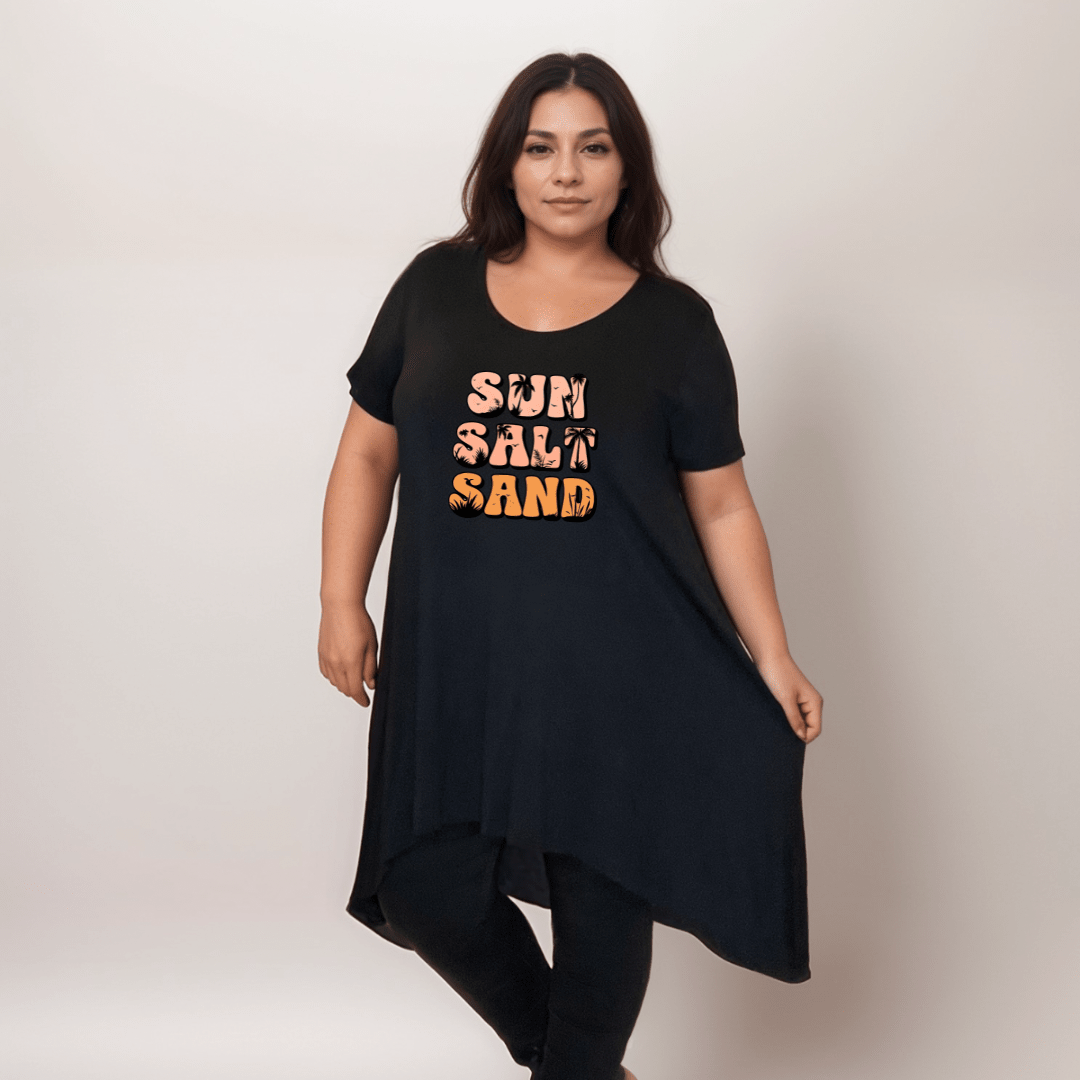 Sun Sand Salt Hanky Hem Swing Top - FullFab