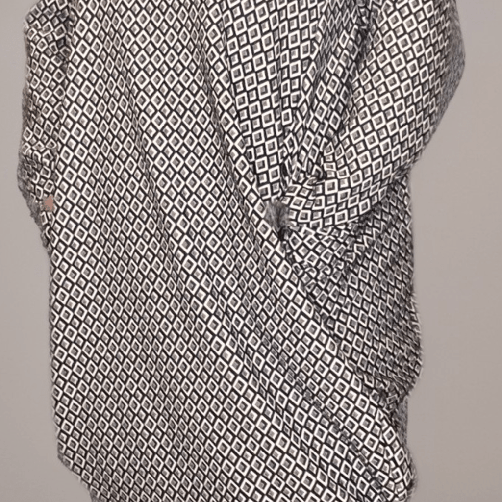Grey Diamond Thick Pocket Dress