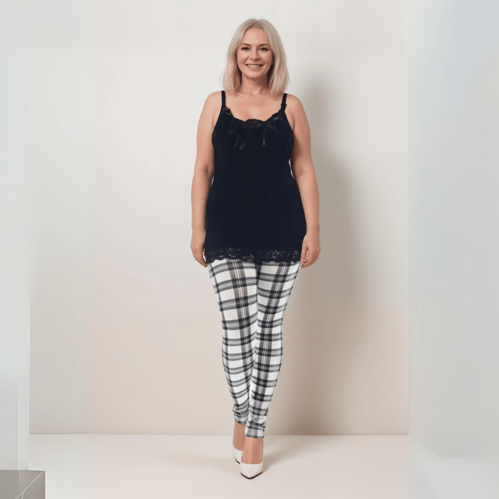 ROCKTHOSECURVES CLASSIC TARTAN HIGH RISE LEGGINGS - FullFab