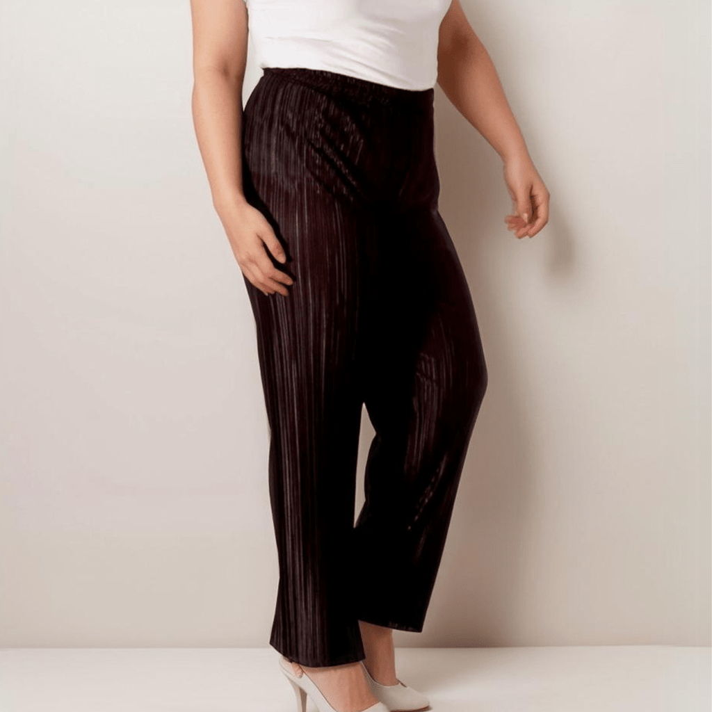 ROCKTHOSECURVES CRINKLE PLEATED ELASTIC WAIST TROUSERS - FullFab