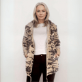 ROCKTHOSECURVES KHAKI CAMO OPEN FRONT JACKET / HOODIE - FullFab