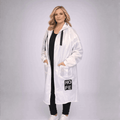Dipped Hem Long Length Lined Rain Mac with Hood - FullFab
