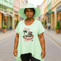 Feral Girl Summer Hanky Hem Swing Top - FullFab