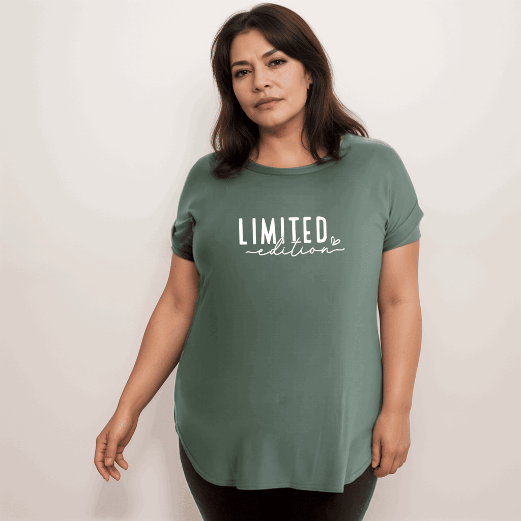 Limited-Edition Dipped-Hem T-Shirt - FullFab