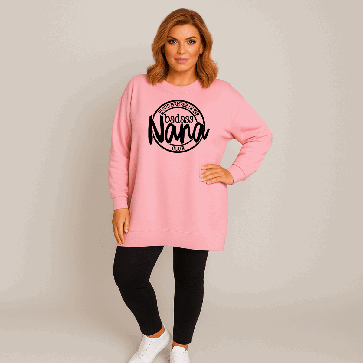 Member of The Bad Ass Nana Club Long Sweatshirt - FullFab