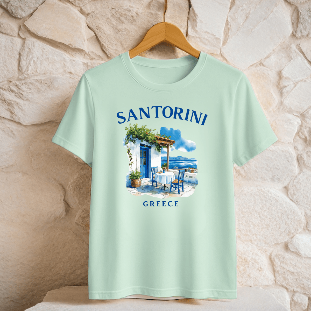 Santorini Premium Cotton T-shirt - FullFab