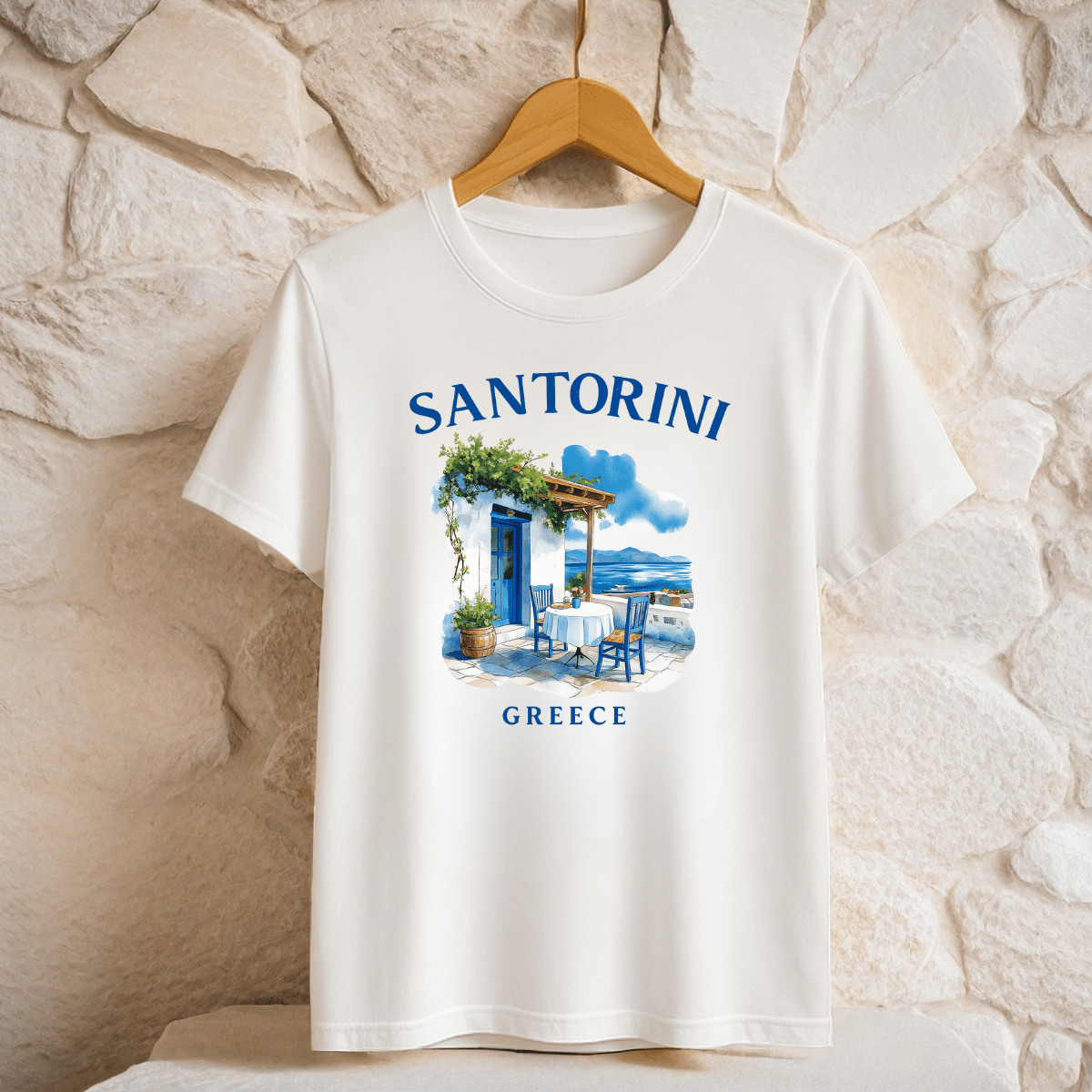 Santorini Premium Cotton T-shirt - FullFab