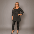 Sequin Sparkly Long Sleeve Swing Top - FullFab